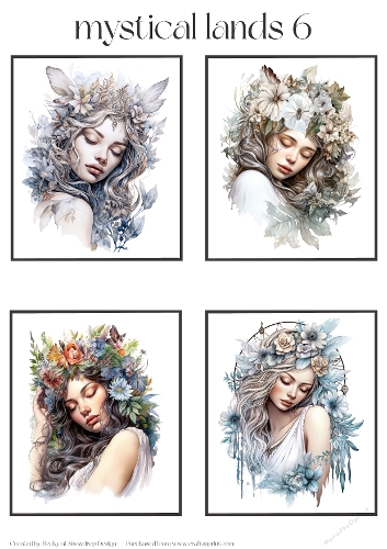 Mystical Lands 6 - Toppers x 4 Sheet