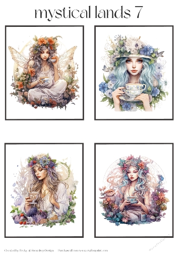 Mystical Lands 7 - Toppers x 4 Sheet