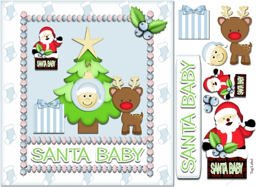Christmas - Baby Christmas - Santa Baby -  Boy