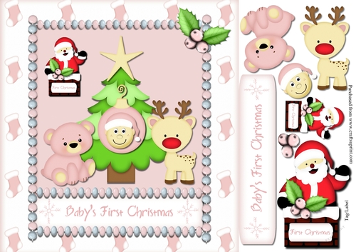 Christmas - Baby - 1st Christmas - Girl