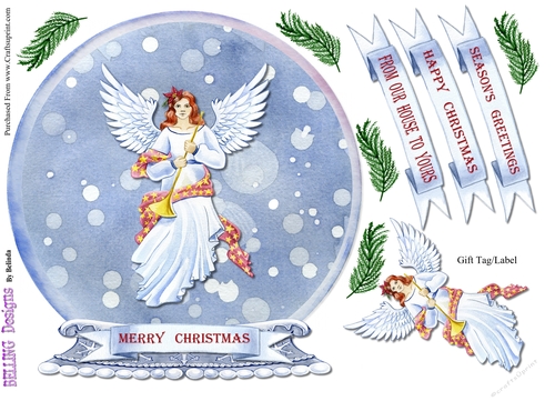 Christmas - Angel - Globe 