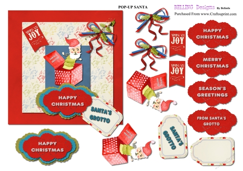 Christmas - Pop-Up Santa