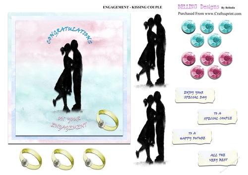 Engagement - Kissing Couple