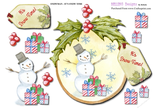 Christmas - Snowman - Its Snow Time!