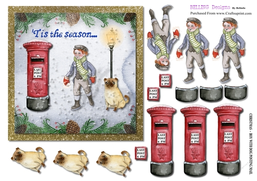 Christmas - Boy Posting Mail