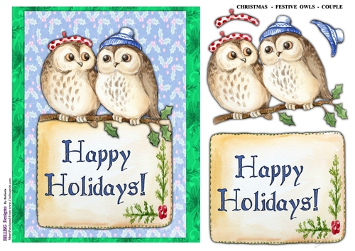 Christmas - Festive Owls 