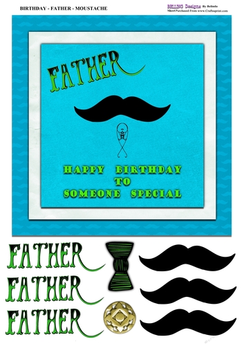 Birthday - Father - Moustache