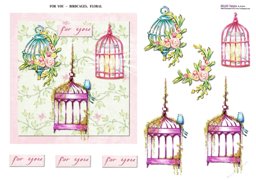 Floral - Birdcage & Bird