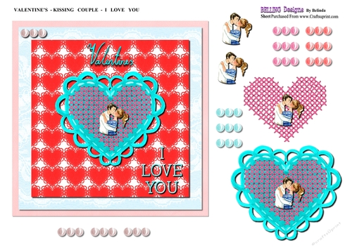 Valentines - Kissing Couple