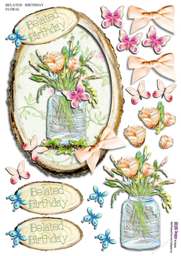 Birthday - Belated- Floral