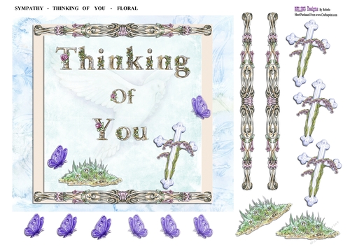 Sympathy - Thinking Of You - Floral