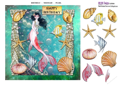 Birthday - Mermaid - Pearl 