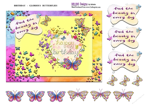 Birthday - Glorious Butterflies