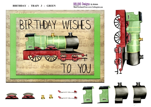Birthday - Train 3 - Green