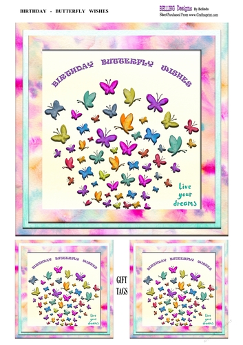 Birthday - Butterfly Wishes