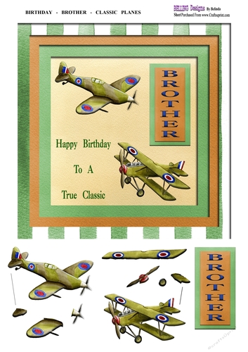 Birthday - Brother - Classic Planes
