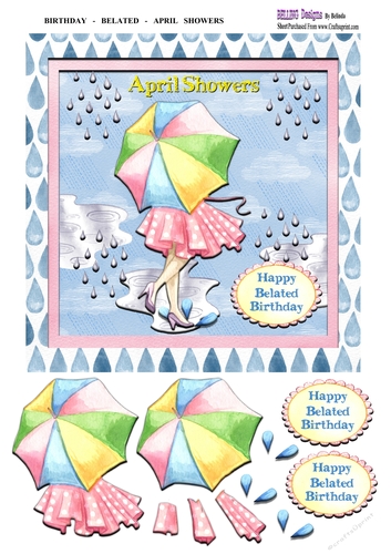 Birthday - Belated - April Showers