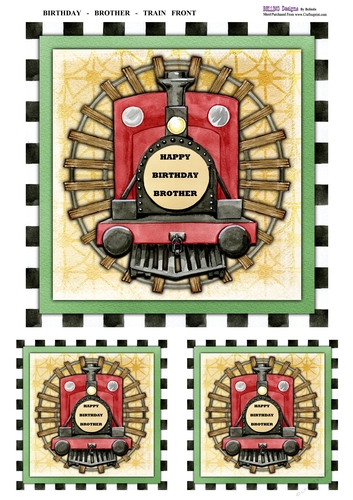 Birthday - Brother  - Train Front