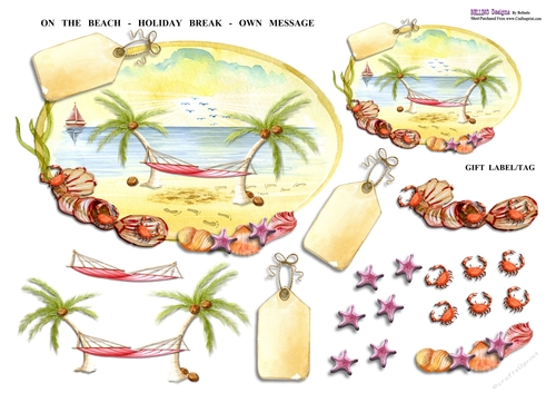 On The Beach - Holiday Break - Own Message