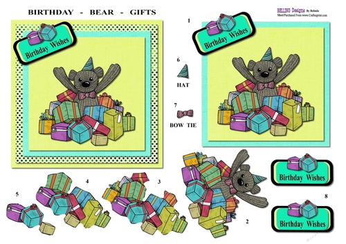 Birthday - Bear - Gifts