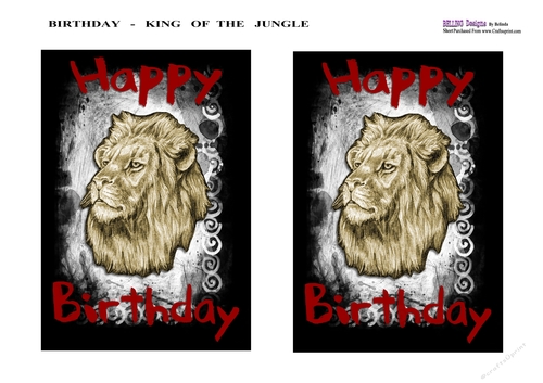 Birthday - Africa - Lion - King Of The Jungle