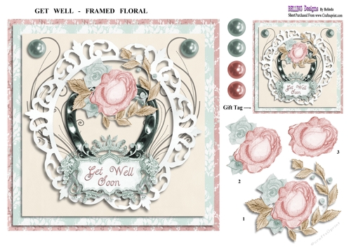 Get Well - Framed Floral