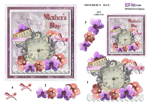 Mothers Day - Floral & Decorative Clock