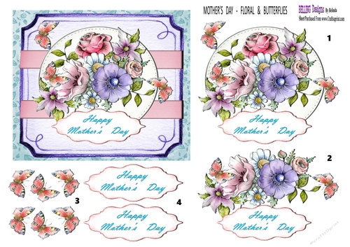 Mothers Day - Floral & Butterflies