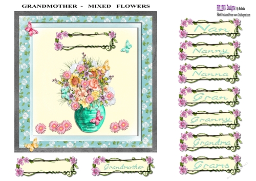 Grandmother - Mixed Flowers