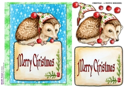 Christmas - Festive Hedgehog