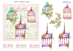 Floral - Birdcage & Bird