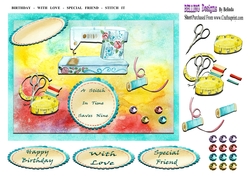 Birthday - With Love - Special Friend - Stitch It