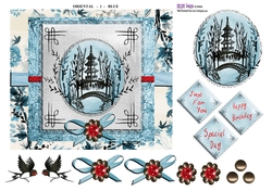 Oriental - 1 - Blue