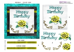 Birthday - Yellow Rose