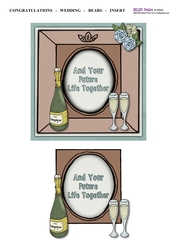 Wedding - Congratulations  - Bears - Insert