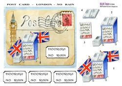 Post Card - London - No Rain