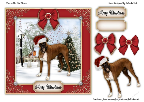 Christmas Dog10 Quick Card