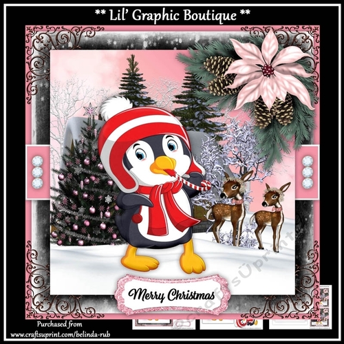 Christmas Penguin3 Mini Card Kit