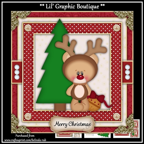 Beary Christmas2 Mini Card Kit