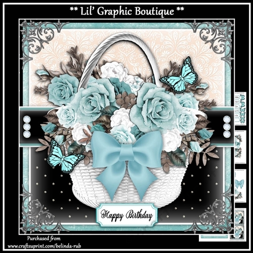 Birthday Basket2 Mini Card Kit