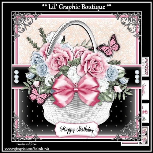 Birthday Basket4 Mini Card Kit