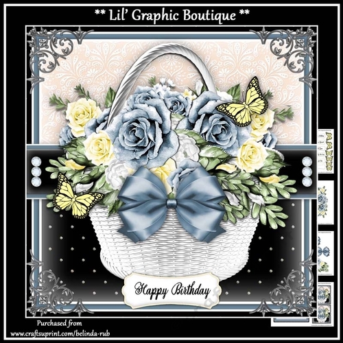 Birthday Basket8 Mini Card Kit