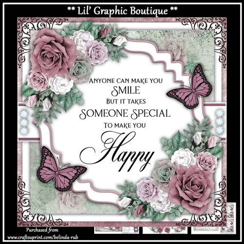 Birthday Floral9 Mini Card Kit