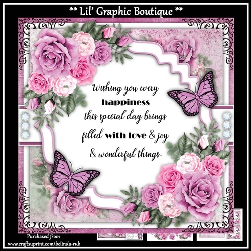 Birthday Floral11 Mini Card Kit