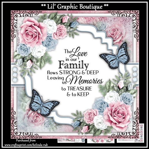 Birthday Floral12 Mini Card Kit