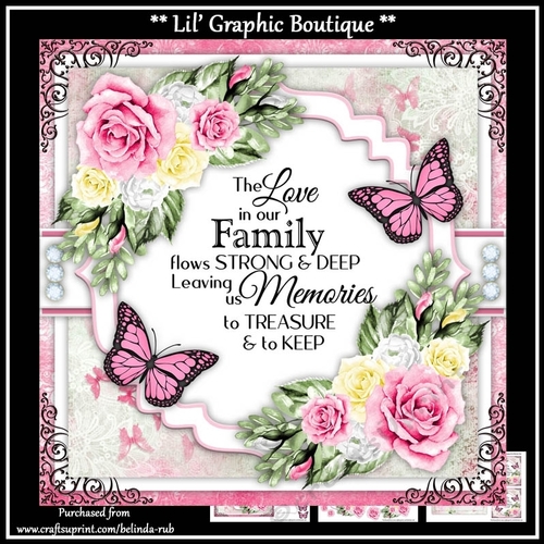 Birthday Floral13 Mini Card Kit