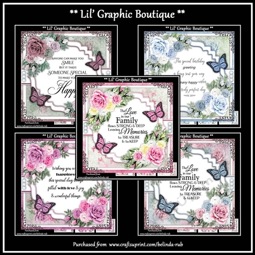 Birthday Floral Bumper Card Kit3