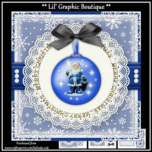 Christmas Bauble4 Mini Card Kit