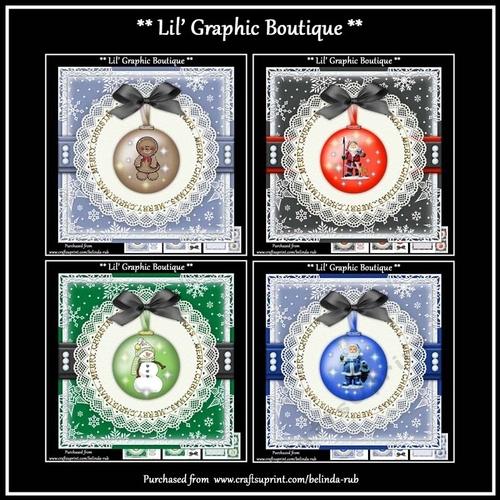 Christmas Bauble Bumper Card Kit