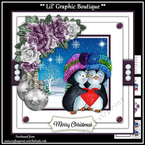 Penguin Christmas1 Mini Card Kit